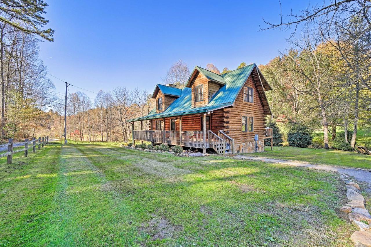 Creekside Bryson City Cabin With Private Hot Tub Villa Exterior foto